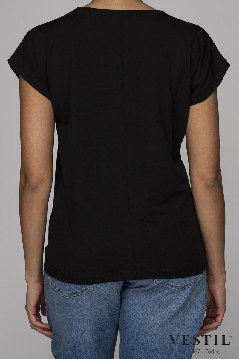 CORA, black women's t-shirt
