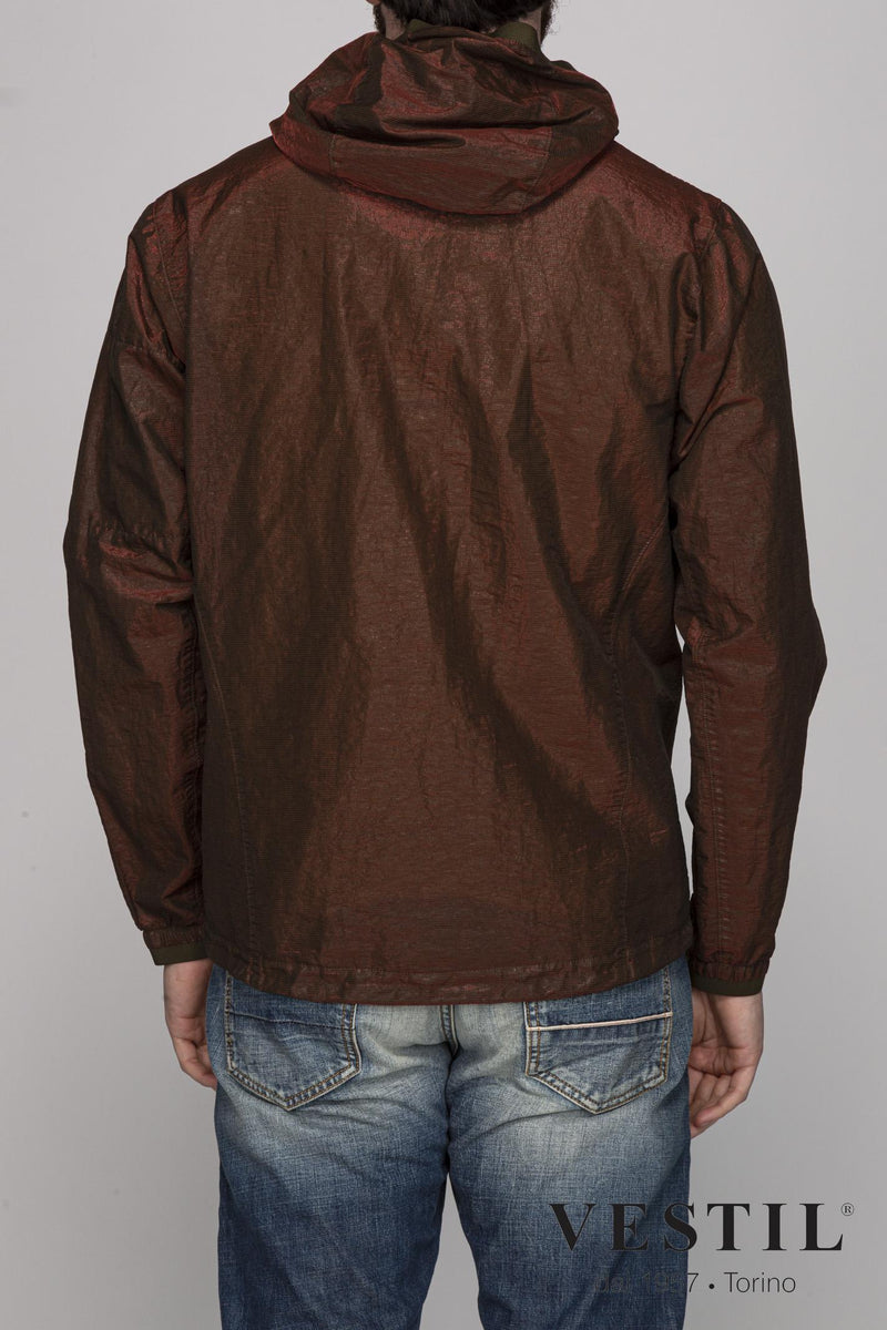 CP COMPANY, men's burgundy jacket