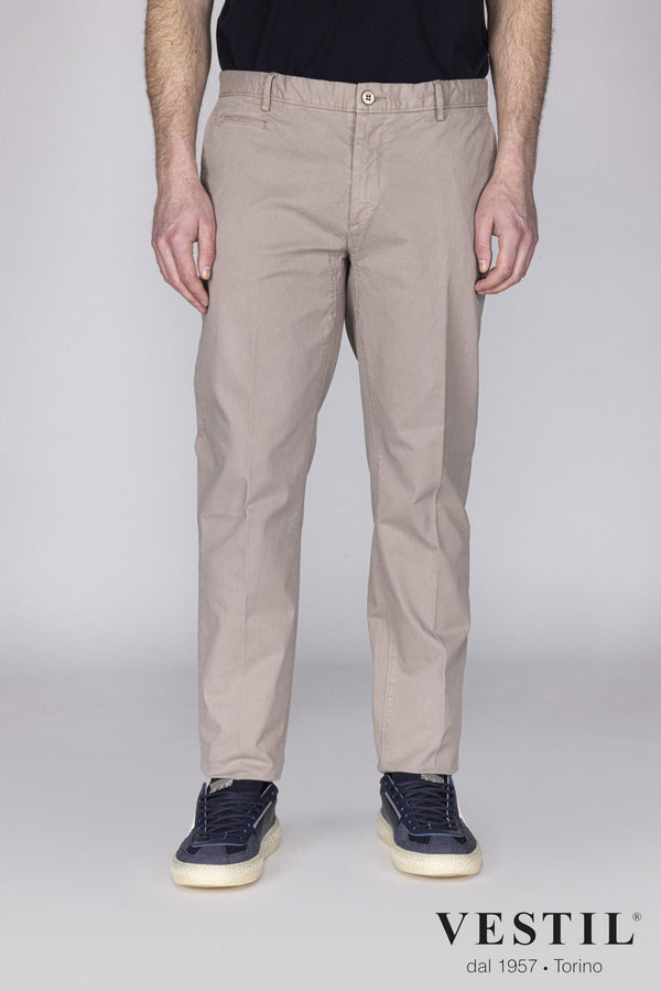 Jaggy light gray men's trousers