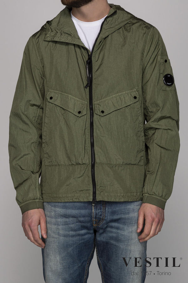 CP COMPANY, men's military green jacket