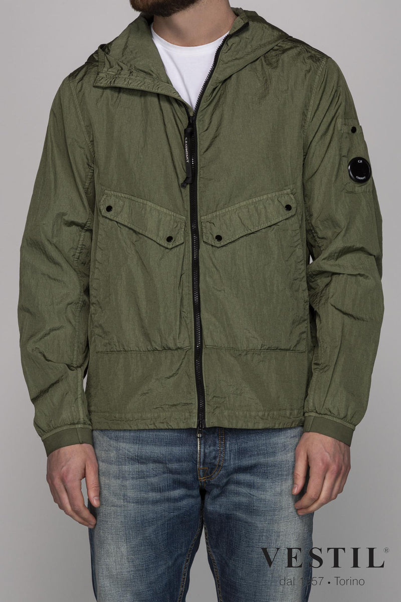 CP COMPANY, men's military green jacket