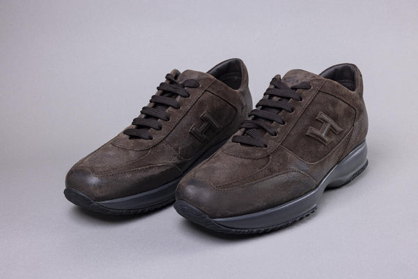 Hogan, sports shoe, brown, men