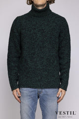 DEPARTMENT 5, Wool turtleneck sweater, green and black, man