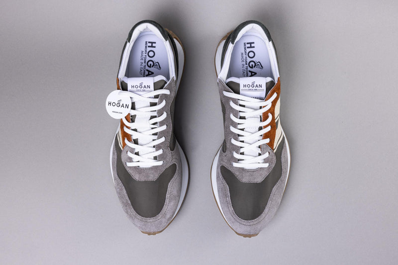 Hogan, sports shoe, gray green, men