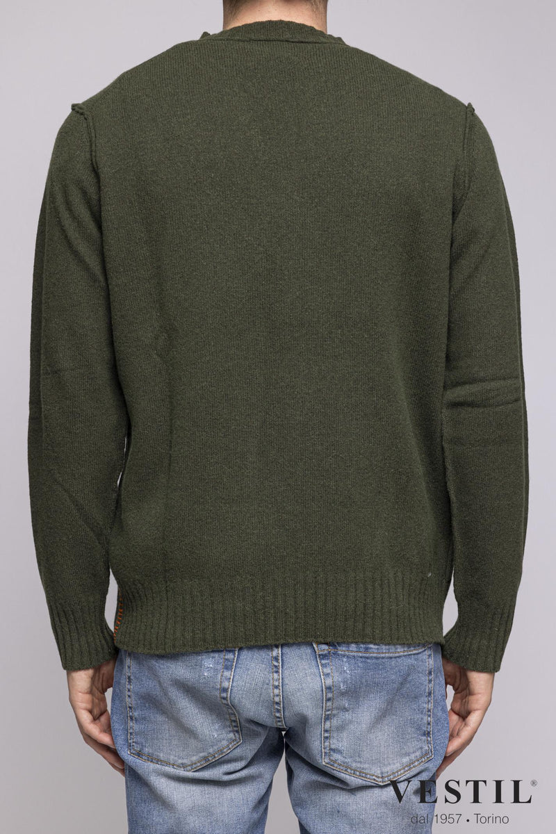 PRESIDENT'S Maglia Uomo 542CB03 WOOLBLENDPATCHLODEN PRESIDENT'S 