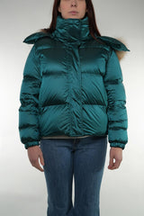 Piumino Corto trapuntato imbottito piuma cappuccio con pelo staccabile abbottonatura coperta 13352000 177 Paul & Shark 