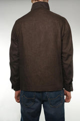 Field jacket con finta zip e automatici, tasche a toppa con pattine NAM19500440 WXGS602 FAY 