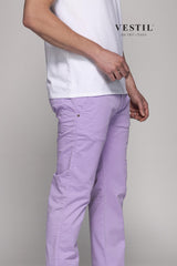 ROGERS, Lilac men's trousers