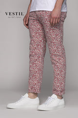 13 america pocket, slim fit, stretch, flower pattern