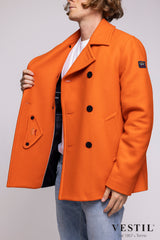 PAUL & SHARK, giaccone arancione uomo