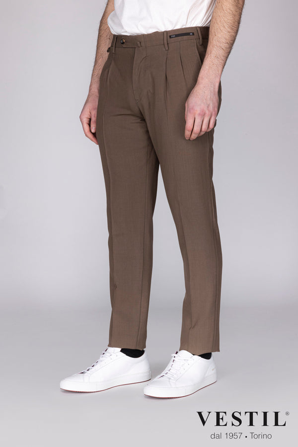 PT01 brown men's trousers