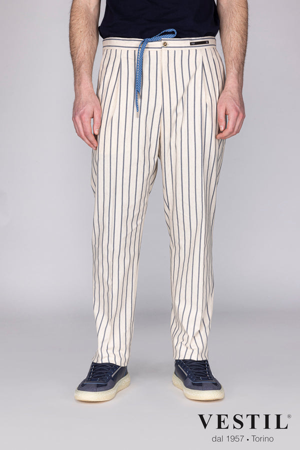 PT01 striped patterned men's trousers 0000082386