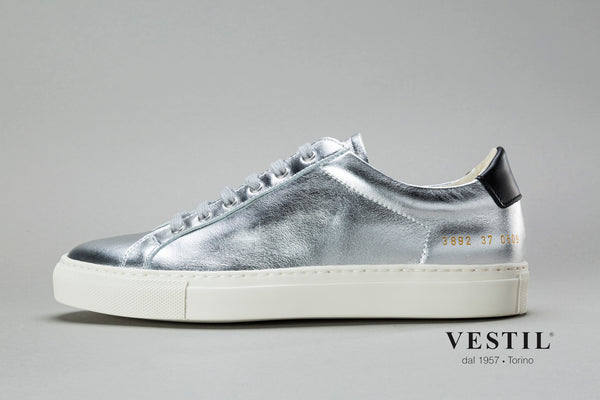 Vestil, sports shoe, silver, women.