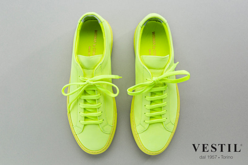Vestil, sports shoe, fluorescent yellow, women