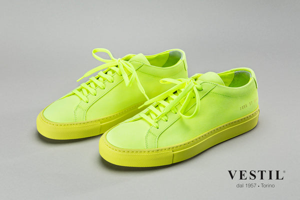 Vestil, sports shoe, fluorescent yellow, women
