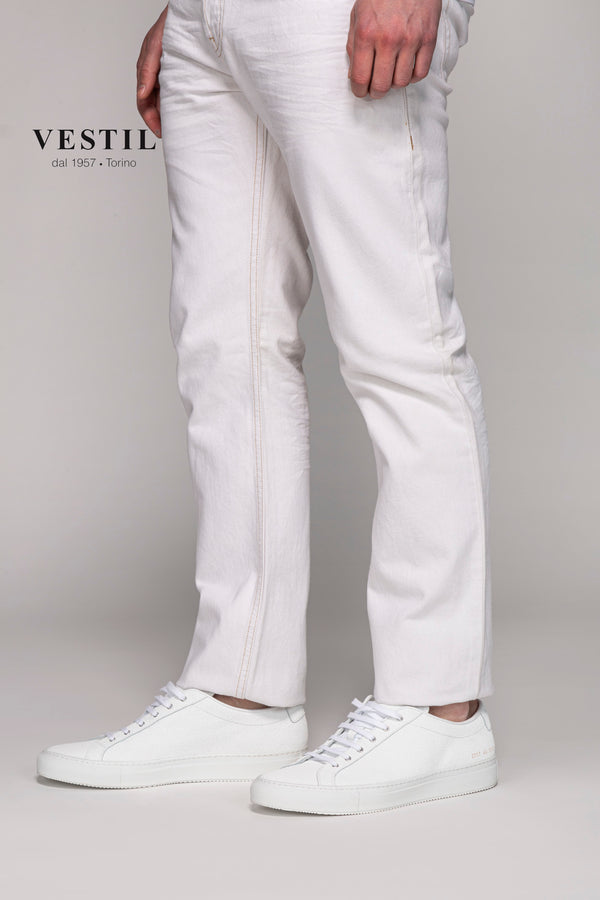 BURBERRY, Pantalone bianco uomo