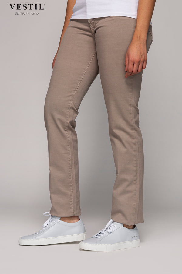 KITON, women's beige trousers
