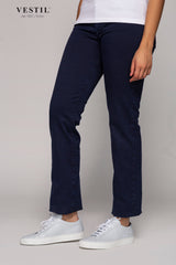 KITON, blue open trousers for women