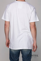 DEDICATED, white men's photo t-shirt