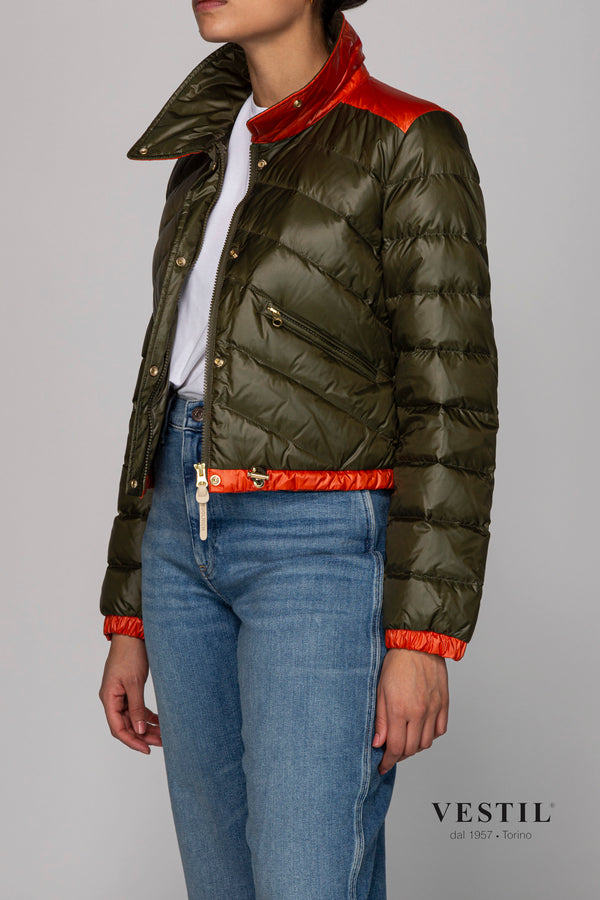 WOOLRICH, jacket, military and orange, woman