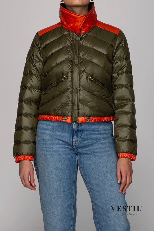 WOOLRICH, jacket, military and orange, woman