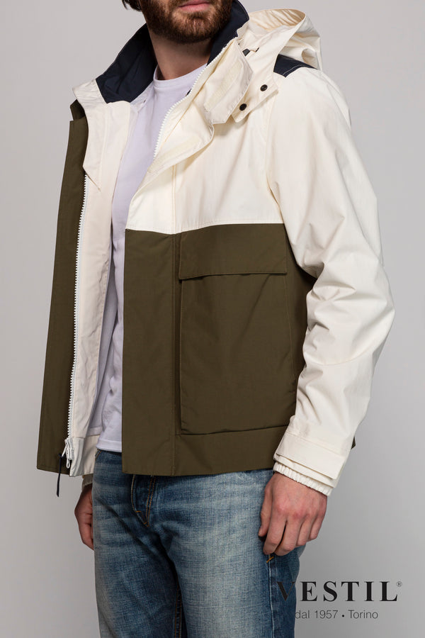 WOOLRICH, jacket, white and military, man