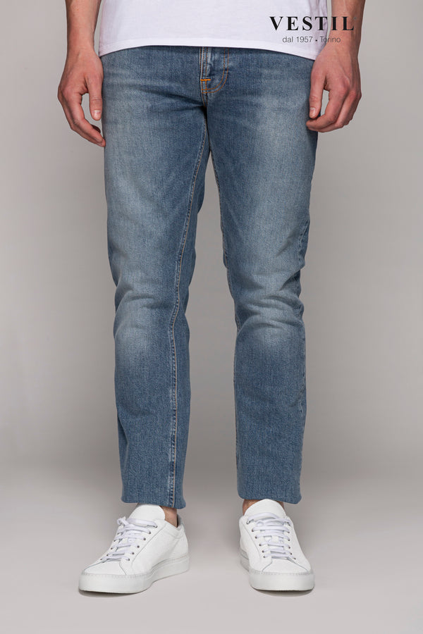 NUDIE JEANS, jeans, light blue, man