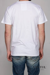 DEDICATED, white men's t-shirt