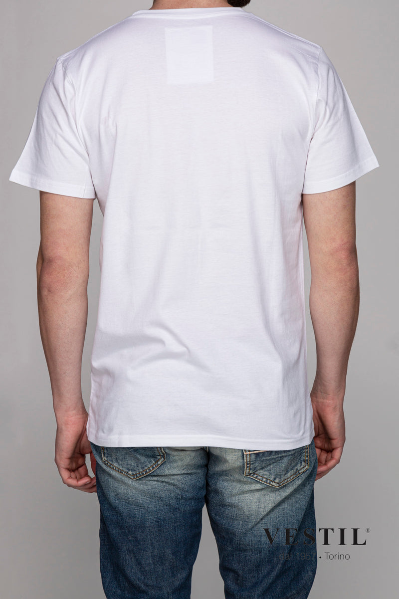 DEDICATED, white men's t-shirt