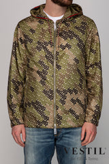 BURBERRY, men's military green jacket