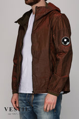 CP COMPANY, men's burgundy jacket