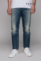 CARE LABEL, men's light blue jeans