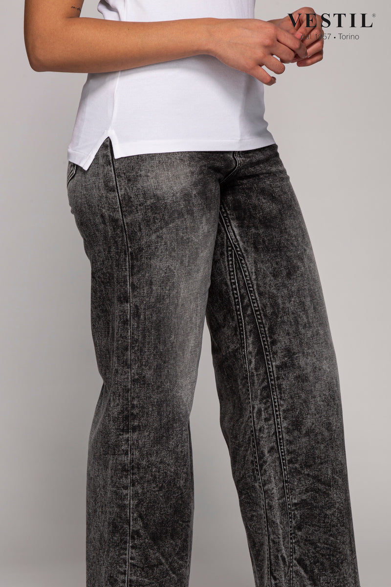 DEPARTMENT 5, jeans grigio melange donna<BR/>