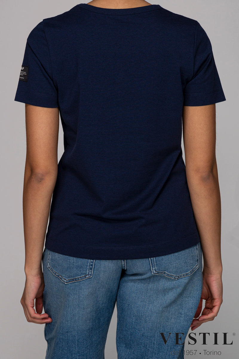 ECOALF, women's blue t-shirt