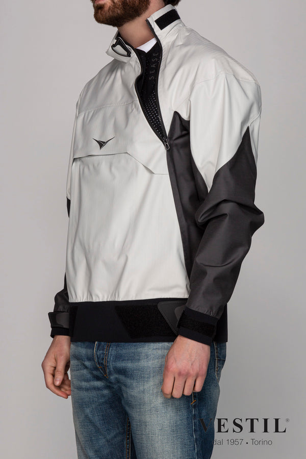 SEASE, jacket, white and grey, man