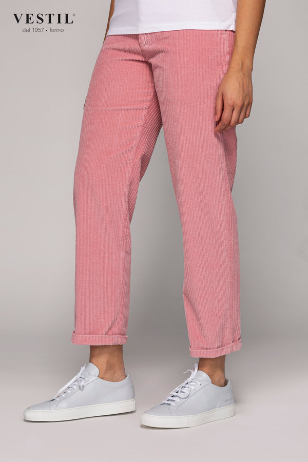 PT01, pantalone rosa donna