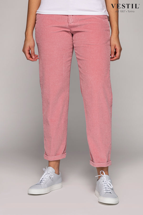 PT01, pantalone rosa donna