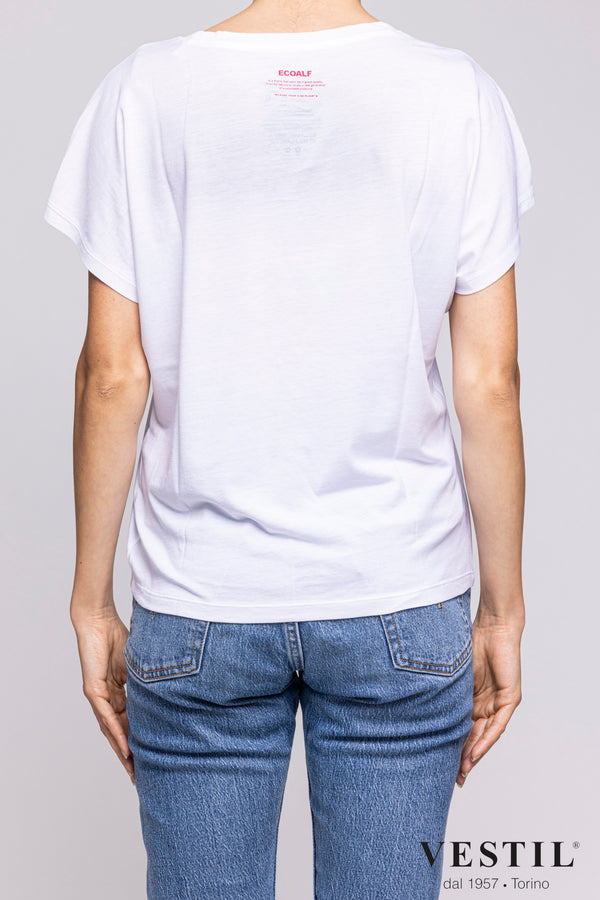 ECOALF, t-shirt, bianco, donna